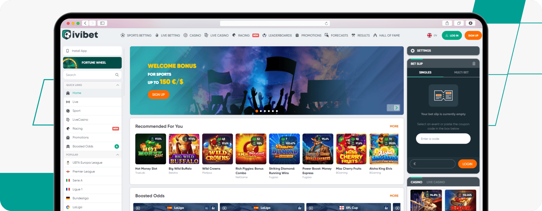 ivibet germany homepage screenshot